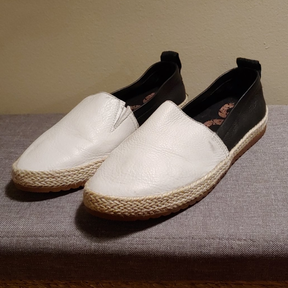 Sorel Ella Jute and Leather sea salt